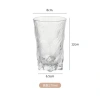 Glass cups, water cups, transparent Ins-style wine glasses, glacier pattern juice drink cups, high appearance level, light luxury and high-end feel Application Scenario